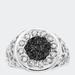 Haus of Brilliance .925 Sterling Silver Diamond Cluster Ring - Grey - 6