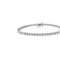 Haus of Brilliance .925 Sterling Silver 3.0 Cttw Prong-Set Round Diamond 2 Row Link Tennis Bracelet - White - 7