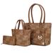 MKF Collection by Mia K Lady II M Signature Tote & Wallet Set - Brown