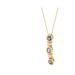 Haus of Brilliance 14K White Gold Round Cut Diamonds and Tanzanite Pendant Necklace - Yellow - 18