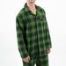 Leveret Mens Flannel Plaid & Print Pajamas - Black - M