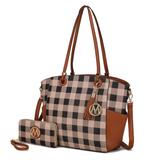 MKF Collection by Mia K Karlie Tote Bag With Wallet - 2 Pieces - Brown