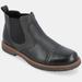 Vance Co. Shoes Lancaster Pull-On Chelsea Boots - Black - 12