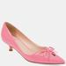 Journee Collection Women's Lutana Kitten Heel - Pink - 8.5