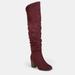 Journee Collection Journee Collection Women's Wide Calf Kaison Boot - Red - 9