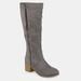 Journee Collection Journee Collection Women's Wide Calf Sanora Boot - Grey - 8.5