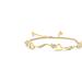 Haus of Brilliance 14K Yellow Gold Plated .925 Sterling Silver 1/10 Cttw Diamond Wave And Hearts 4â€�-10â€� Adjustable Bolo Bracelet - Yellow - 7