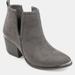 Journee Collection Women's Wide Width Issla Bootie - Grey - 11