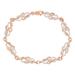 Haus of Brilliance 10K Rose Gold 1.0 Cttw Diamond Infinity Loop And Swirl Link Bracelet - I-J Color, I2-I3 Clarity - 7.25" - Gold - 7.25