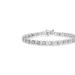 Haus of Brilliance .925 Sterling Silver 1/6 Cttw Miracle Set Diamond Infinity Link and Station Tennis Bracelet - White - 7