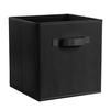 Fresh Fab Finds 4 Pack Foldable Storage Cube Bins Cloths Closet Space Organizer Basket Shelves Box For Clothes Toys Books Cabinet - Black
