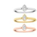 Haus of Brilliance 14K Gold Plated .925 Sterling Silver 1/6 Cttw Diamond Marquise Shaped Stackable Promise Ring Set (J-K Color, I1-I2 Clarity) - Gold - 7