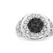 Haus of Brilliance .925 Sterling Silver 1.0 Cttw Round-Cut Diamond Cluster Ring (I-J Color, I3 Clarity) - White - 9
