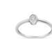 Haus of Brilliance .925 Sterling Silver 1/20 Cttw Miracle Set Diamond Oval Shaped Promise Ring (J-K Color, I1-I2 Clarity) - White - 6
