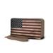 MKF Collection by Mia K Uriel Vegan Leather Womenâ€™s Flag Wristlet Wallet - Brown