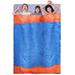 Fresh Fab Finds 3 People Sleeping Bag For Adult Kids Lightweight Water Resistant Camping Cotton Liner Cold Warm Weather Indoor Outdoor Use