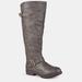 Journee Collection Journee Collection Women's Extra Wide Calf Spokane Boot - Brown - 8