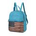 MKF Collection by Mia K Briella Vegan Leather Womenâ€™s Flag Backpack - Blue