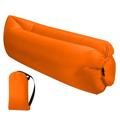 Fresh Fab Finds Inflatable Lounger Air Sofa Lazy Bed Sofa Portable Organizing Bag Water-Resistant Backyard Lakeside Beach Traveling Camping Picnic - Orange