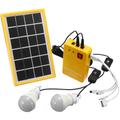Kit caricatore solare 6V 3W + 3 lampadine led + pannello di alimentazione caricatore usb lavente
