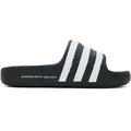 Black & White Adilette 22 Slides - Black - Adidas Originals Sandals