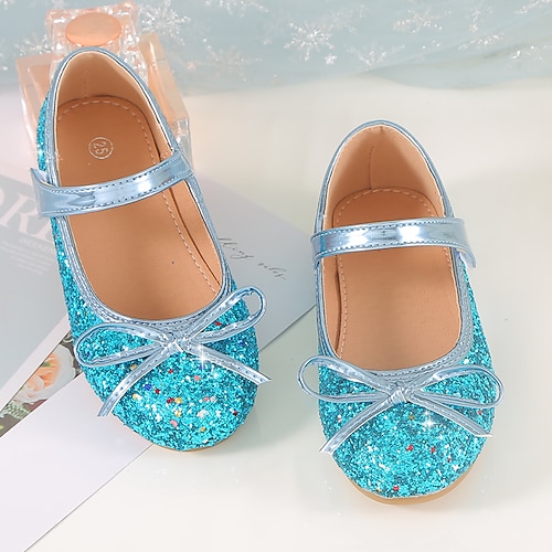 Mädchen Flache Schuhe Täglich Schuhe für das Blumenmädchen Prinzessin Schuhe Schulschuhe Glanz Tragbar Federung Atmungsaktivität Prinzessin Schuhe Kleine Kinder (4-7 Jahre) Kleinkinder (2–4 J.) Image
