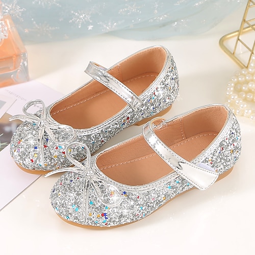 Mädchen Flache Schuhe Täglich Schuhe für das Blumenmädchen Prinzessin Schuhe Schulschuhe Glanz Tragbar Federung Atmungsaktivität Prinzessin Schuhe Kleine Kinder (4-7 Jahre) Kleinkinder (2–4 J.) Image