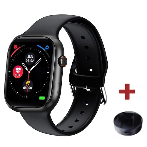 696 X9 Smartwatch 2.02 Zoll Smart-Armband Bluetooth Schrittzähler Anruferinnerung Herzschlagmonitor Kompatibel mit Android iOS Damen Herren Freisprechanlage Nachrichterinnerung Benutzerdefiniertes Image