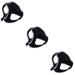 3 pcs Adjustable Device Triangle Chin Strap Jaw Belt for Sleep Stress Reducing (Black and Grey)