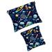 FeBohao 2 PCS Cosmetic Shrapnel Bag Cute Makeup Toiletry Bags Pouch Vegan Leather Square Large Storage Soft Baby Lipsticks Modern Tote Size Train Bathroom Tennis