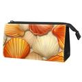 Sea Shell Triangular Cosmetic Bag Make-up Bag Portable Travel Makeup Bag Skincare Toiletry Cosmetic Bag Gift Merchandise