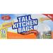 Home Select Tall Kitchen Bags with 2 Ply Strength 13 Gallon White 10 Ea 6 Pack