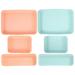 6 Pcs Drawer Storage Box Jewellery Tray Kitchen Organizers Plastic Case Sundries Boxes Colorful Container Office