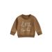 Canis Autumn Outfit for Infants: Hooded Sweatshirt with Letters Print