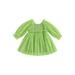 Bmnmsl Toddler Butterfly Pattern Heart Print Mini Dress for Girls