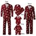 Duobla Family Matching Christmas Set Christmas Matching Jammies For Couples Holiday Santa Sleepwear Set Baby Style