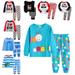 KYAIGUO 1-7Y Toddler Baby Boys Girls Autumn Pajama Set 2 Piece Pure Cotton Tops+pants Outfits Soft Loungewear Pjs Thin Pajamas Set