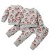 AJZIOJIRO Toddler Baby Girls Clothes Outfit Newborn Christmas Sweatshirts +Pants Set 2PCS Long Sleeve Printed Clothes Set for 6M-4Y