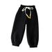 Itsun Toddler Sweatpants Boys Baby Boy Jogger Pants Toddlers and Baby Boys Pull-On Pants Kids Sport Jogger Casual Active Playwear Sweats Pants Black 130