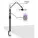 Tablet Phone Overhead Stand Height & 360 Degree Angle Adjustable Aluminum C Clamp Desktop Stand Compatible