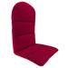 Jordan Manufacturing 49 x 20.5 Barn Red Solid Rectangular Outdoor Adirondack Chair Cushion with Back Strap