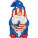 Garden Gnome - USA Patriotic Gnome Figurine - 9 Inch Tall Lawn Statue - for Outdoor or House Decor
