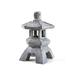 Outoloxit Outdoor Pagoda Garden Statue Solar Statue Garden Decoration Outdoor Garden Lantern Led Garden Lights with Simulated Pagoda Gray