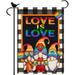 YCHII Love is Love Rainbow Pride Welcome Garden Flag Double Sided Gay Pride Lesbian LGBT Pride Small Yard Flag Outdoor Decoration