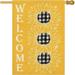 HGUAN Sunflowers Welcome Summer Garden Flag Vertical Double Sided Buffalo Floral Decorative Yard Flag Farmhouse Small Fall Seasonal Garden Banner for Outside Yard Patio Lawn Decor