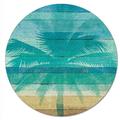 Beachscapes 4Mm Heat Tolerant Tempered Glass Lazy Susan Turntable 13 Diameter Cake Plate Condiment Caddy Pizza Server