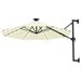 Irfora parcel Wall Mounted Furniture 118.1 X Inches (diameter X Leds And Metal Umbrella Sand Poolside LawnFurniture With Leds And Pole Umbrella Sand And Metal PoleFurniture 118.1