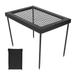 Outdoor BBQ Iron Net Table Quadrangle Folding Grill Plate for Camping Picnic Cookware Storage