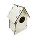 NANDIYNZHI garden decor DIY Bird House Kit Nests House Bird House Bird Box Wooden Box 10ML outdoor decor Bï¼ˆClearanceï¼‰