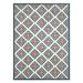 TOWN & COUNTRY EVERYDAY Brooks Retro Geo Indoor Outdoor Area Rug UV Fade Resistant High-Low Pile Red/Mutli 7 10 x10 2